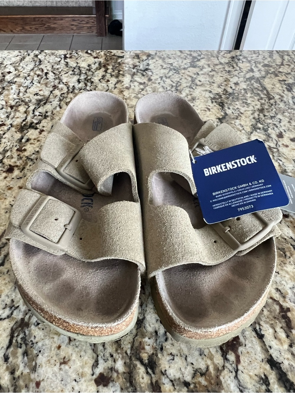 Birkenstock Arizona BS Narrow Suede Sandal 38 - Picture 6 of 9